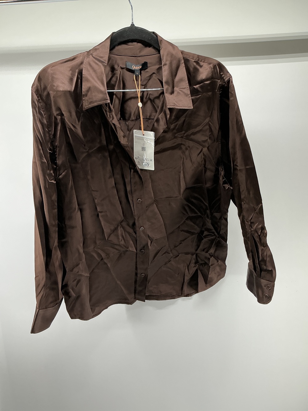 100% Washable Silk Three-Quarter Sleeve Shirt